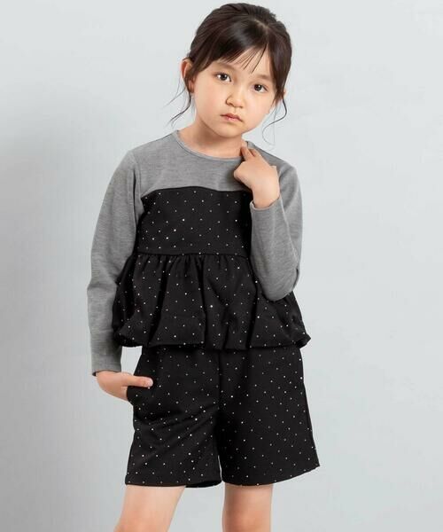 BeBe / べべ スウェット | 【お揃い】エトワールシャイニードットドッキングプルオーバー(100~160cm) | 詳細2