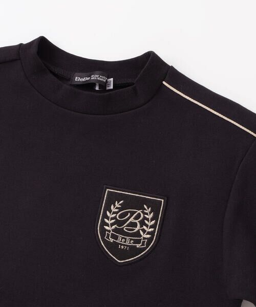 BeBe / べべ スウェット | エンブレムワッペン裾レイヤードポンチトレーナー(100~150cm) | 詳細9