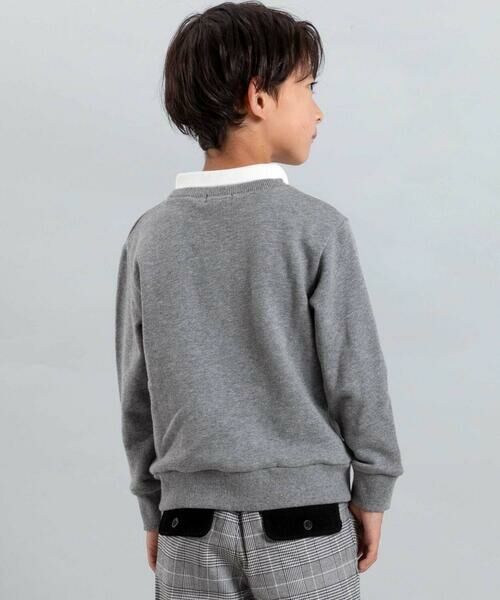 BeBe / べべ スウェット | CRUISESロゴ刺しゅう襟付きトレーナー(100~150cm) | 詳細10