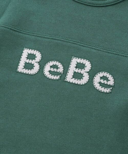BeBe / べべ スウェット | パッチ刺しゅうロゴレイヤード風トレーナー(80~160cm) | 詳細12