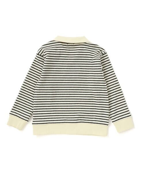 BeBe / べべ ニット・セーター | 【お揃い】ボーダーリブZIPカラー長袖プルオーバー(90~160cm) | 詳細5