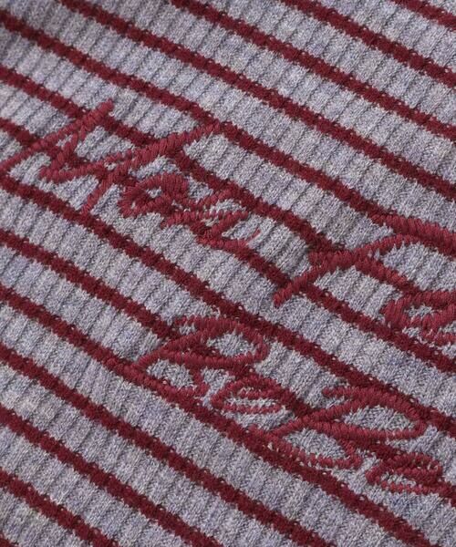 BeBe / べべ ニット・セーター | 【お揃い】ボーダーリブZIPカラー長袖プルオーバー(90~160cm) | 詳細14