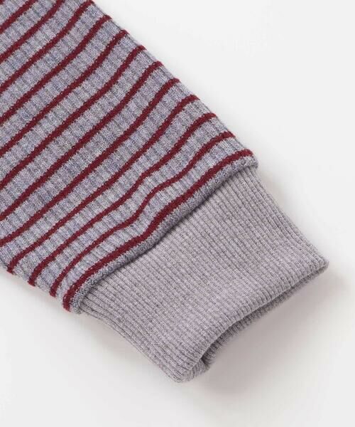 BeBe / べべ ニット・セーター | 【お揃い】ボーダーリブZIPカラー長袖プルオーバー(90~160cm) | 詳細15