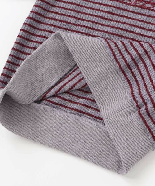 BeBe / べべ ニット・セーター | 【お揃い】ボーダーリブZIPカラー長袖プルオーバー(90~160cm) | 詳細16