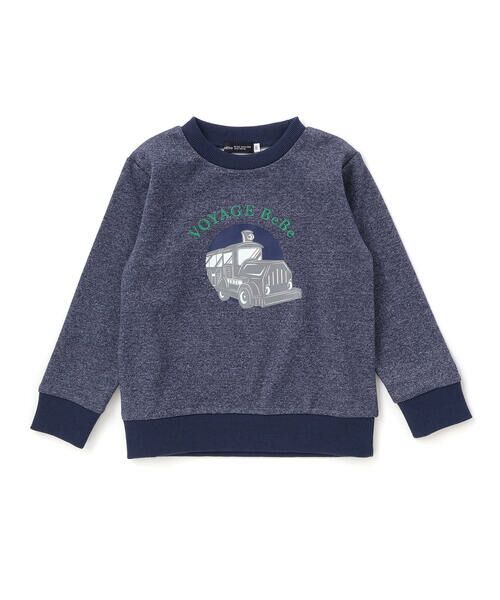 BeBe / べべ スウェット | トレインプリントメランジトレーナー　(90~150cm) | 詳細3