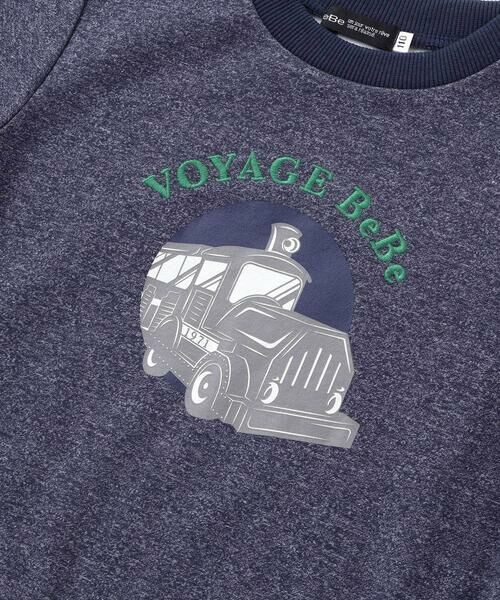 BeBe / べべ スウェット | トレインプリントメランジトレーナー　(90~150cm) | 詳細6