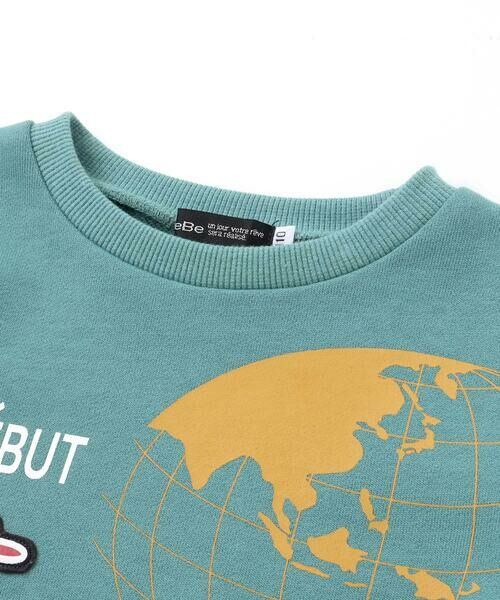 BeBe / べべ スウェット | 【JALコラボ】地球儀＆飛行機ワッペントレーナー(90~140cm) | 詳細7