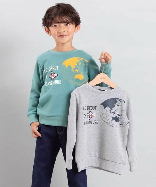 BeBe / べべ スウェット | 【JALコラボ】地球儀＆飛行機ワッペントレーナー(90~140cm) | 詳細2