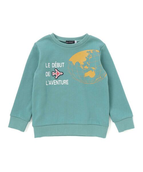 BeBe / べべ スウェット | 【JALコラボ】地球儀＆飛行機ワッペントレーナー(90~140cm) | 詳細5