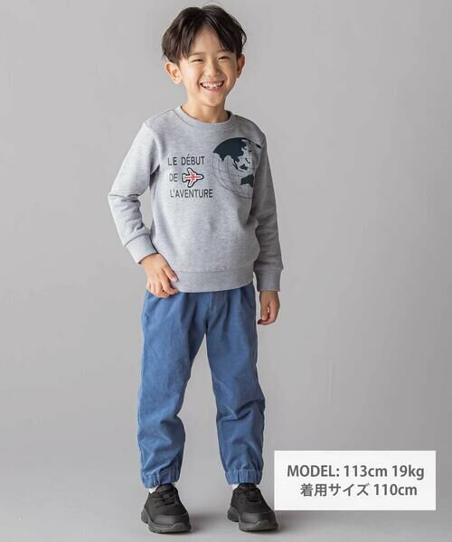 BeBe / べべ スウェット | 【JALコラボ】地球儀＆飛行機ワッペントレーナー(90~140cm) | 詳細13