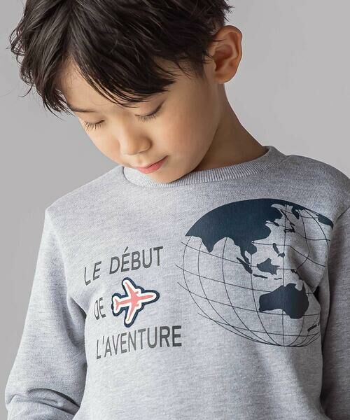 BeBe / べべ スウェット | 【JALコラボ】地球儀＆飛行機ワッペントレーナー(90~140cm) | 詳細14