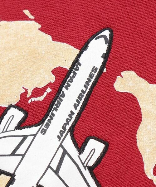 BeBe / べべ スウェット | 【JALコラボ】飛行機刺しゅう袖切り替えラグラントレーナー(90~130cm) | 詳細13