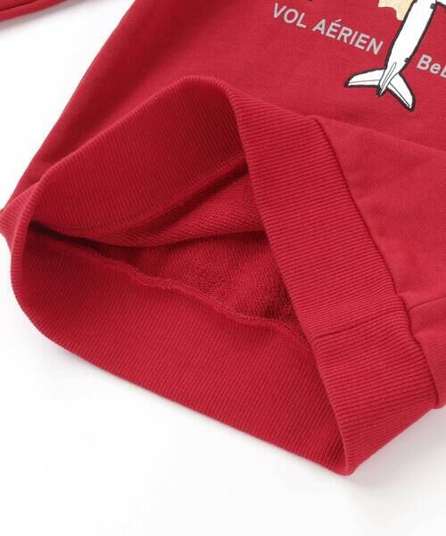 BeBe / べべ スウェット | 【JALコラボ】飛行機刺しゅう袖切り替えラグラントレーナー(90~130cm) | 詳細17