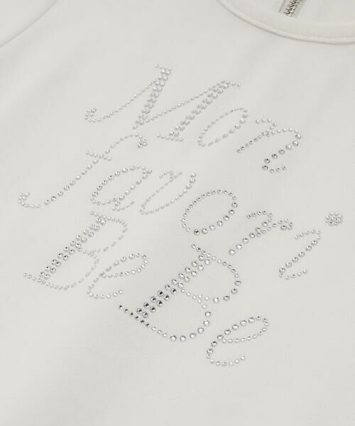 BeBe / べべ スウェット | ポンチラインストーンロゴトレーナー(100~160cm) | 詳細3