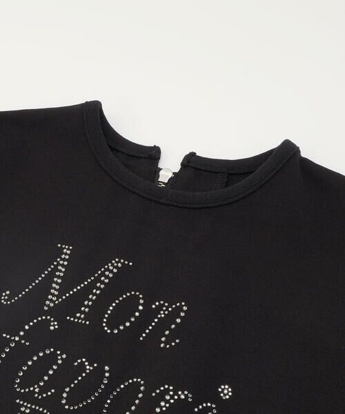 BeBe / べべ スウェット | ポンチラインストーンロゴトレーナー(100~160cm) | 詳細10