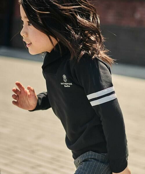 BeBe / べべ スウェット | ショールカラーアームライントレーナー(90~150cm) | 詳細2