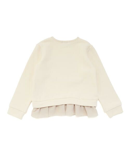 BeBe / べべ スウェット | マシュマロウラケハートリーフブーケ裾フリルトレーナー(90~150cm) | 詳細5