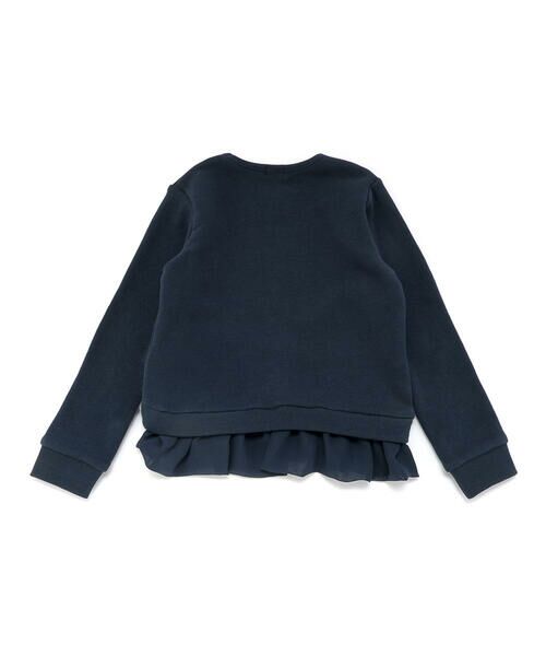 BeBe / べべ スウェット | マシュマロウラケハートリーフブーケ裾フリルトレーナー(90~150cm) | 詳細7