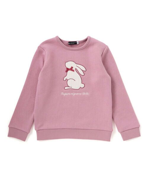 BeBe / べべ スウェット | マシュマロウラケアニマルパッチ刺しゅうトレーナー(80~150cm) | 詳細1