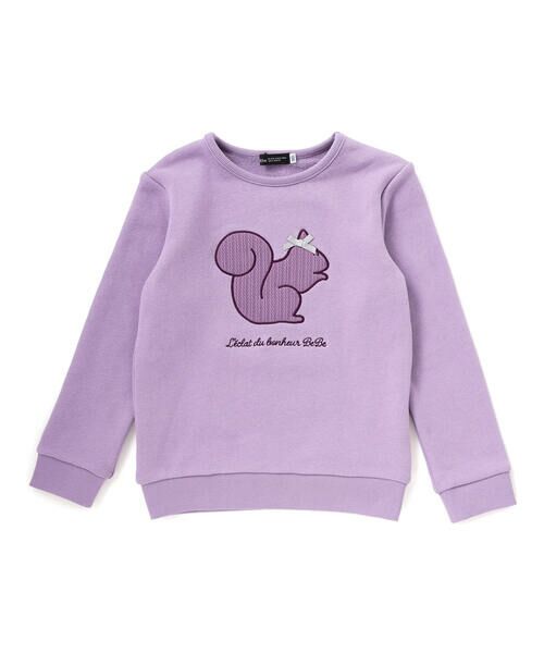 BeBe / べべ スウェット | マシュマロウラケアニマルパッチ刺しゅうトレーナー(80~150cm) | 詳細10