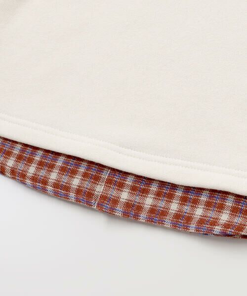 BeBe / べべ スウェット | マシュマロウラケロゴパッチレイヤード風トレーナー(90~160cm) | 詳細9