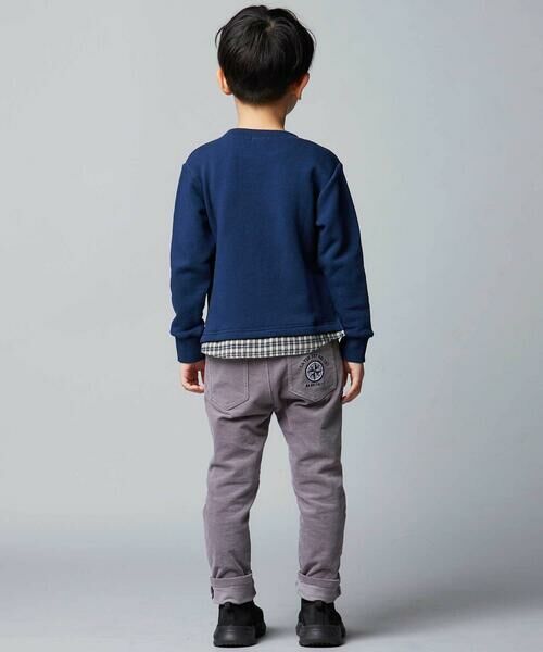 BeBe / べべ スウェット | マシュマロウラケロゴパッチレイヤード風トレーナー(90~160cm) | 詳細13