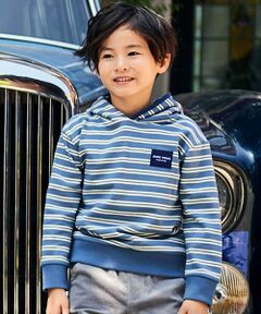 BeBe / べべ パーカー | ミニウラケランダムボーダーフーディー(90~160cm)