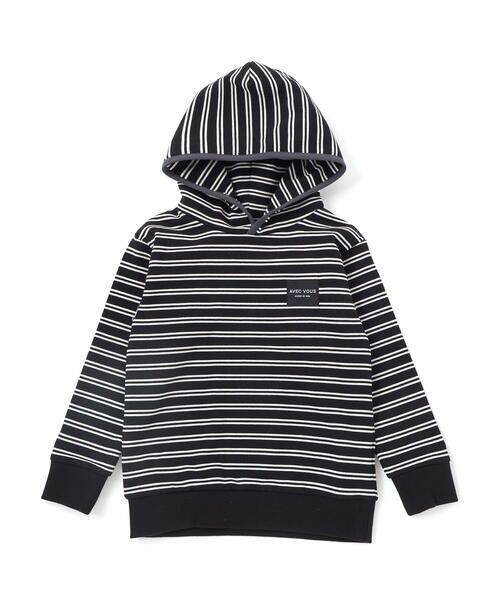 BeBe / べべ パーカー | ミニウラケランダムボーダーフーディー(90~160cm) | 詳細3