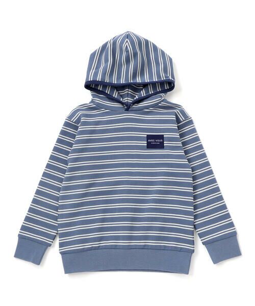BeBe / べべ パーカー | ミニウラケランダムボーダーフーディー(90~160cm) | 詳細7