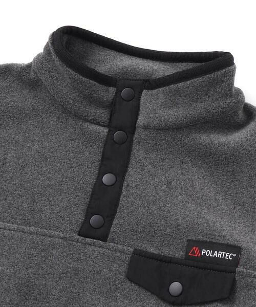 BeBe / べべ スウェット | 【POLARTEC(ポーラテック)】フリースパイピングハイネックプルオーバー(100~150cm) | 詳細8