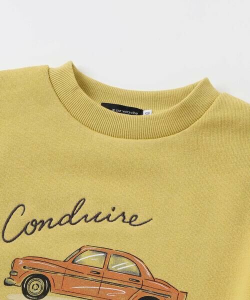 BeBe / べべ スウェット | マシュマロウラケ水彩風クラシックカートレーナー(80~150cm) | 詳細5