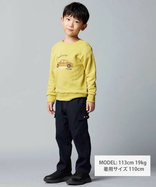 BeBe / べべ スウェット | マシュマロウラケ水彩風クラシックカートレーナー(80~150cm) | 詳細1