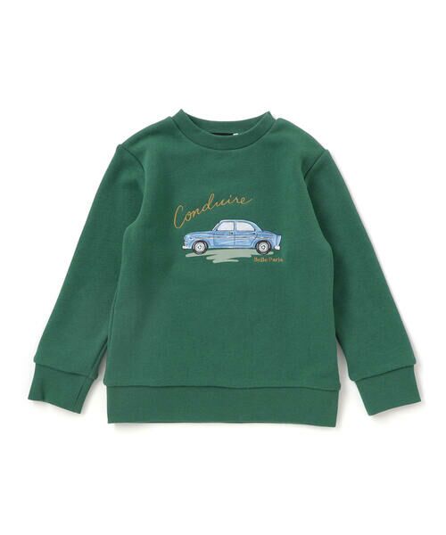 BeBe / べべ スウェット | マシュマロウラケ水彩風クラシックカートレーナー(80~150cm) | 詳細15