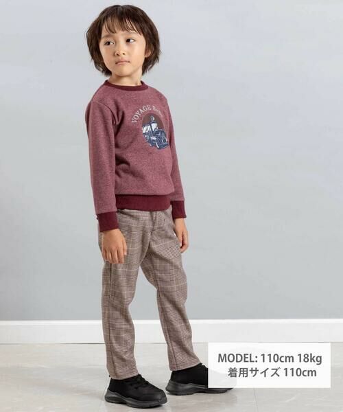 BeBe / べべ スラックス・ドレスパンツ | 【お揃い】グレンチェックロングパンツ(90~150cm) | 詳細1