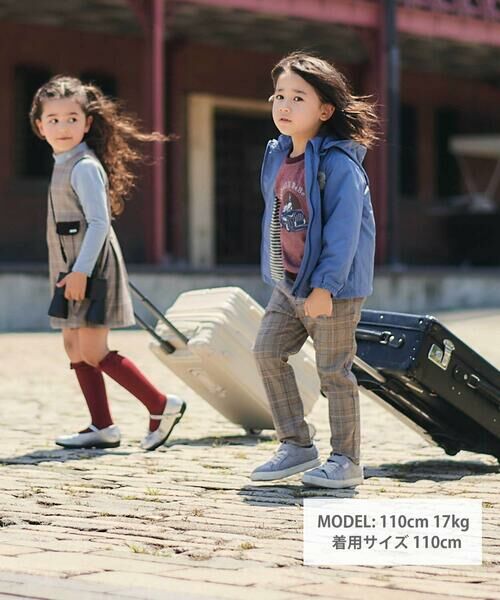 BeBe / べべ スラックス・ドレスパンツ | 【お揃い】グレンチェックロングパンツ(90~150cm) | 詳細3