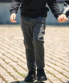 BeBe / べべ スラックス・ドレスパンツ | TRピンストライプテーパードロングパンツ(90~150cm)