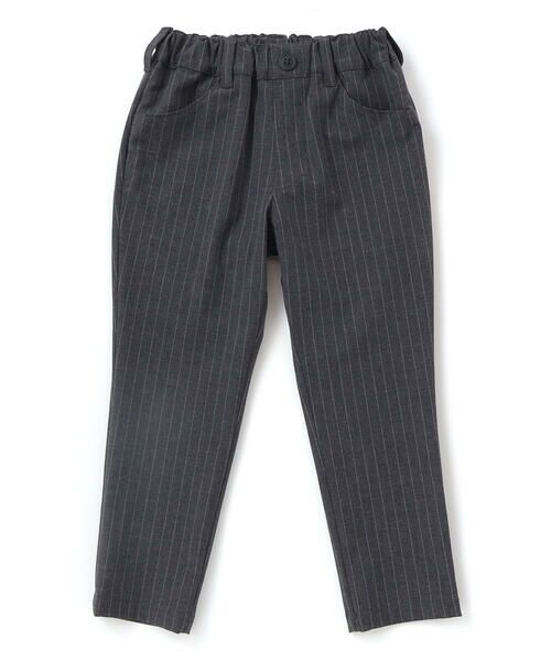 BeBe / べべ スラックス・ドレスパンツ | TRピンストライプテーパードロングパンツ(90~150cm) | 詳細4