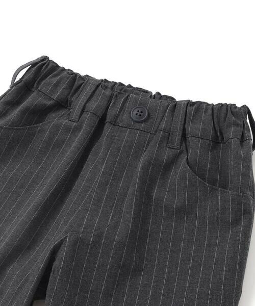 BeBe / べべ スラックス・ドレスパンツ | TRピンストライプテーパードロングパンツ(90~150cm) | 詳細6