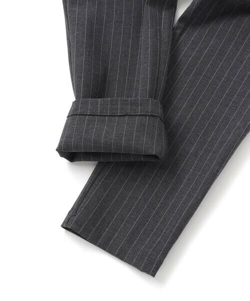 BeBe / べべ スラックス・ドレスパンツ | TRピンストライプテーパードロングパンツ(90~150cm) | 詳細9