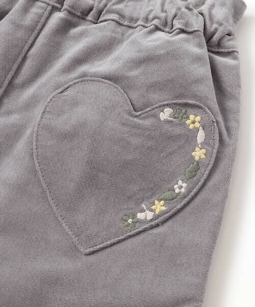 BeBe / べべ チノ・ワークパンツ | リブレスコールハートポケットロングパンツ(90~160cm) | 詳細6