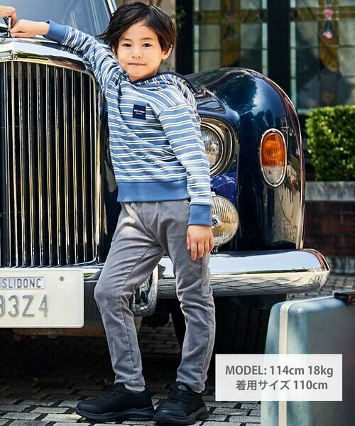 BeBe / べべ その他パンツ | リブレスコールコンパス刺しゅうロングパンツ(80~160cm) | 詳細8