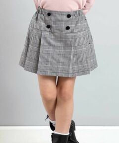 BeBe / べべ ショート・ハーフ・半端丈パンツ | 【お揃い】グレンチェックプリーツスカート風ショートパンツ(90~160cm)