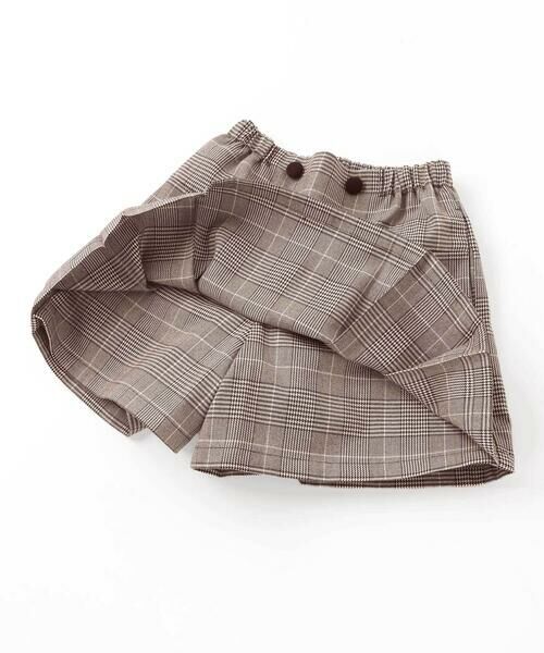 BeBe / べべ ショート・ハーフ・半端丈パンツ | 【お揃い】グレンチェックプリーツスカート風ショートパンツ(90~160cm) | 詳細12
