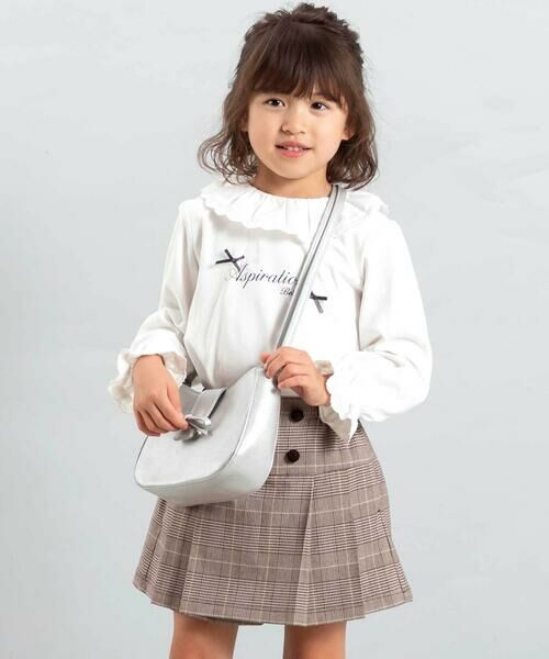 BeBe / べべ ショート・ハーフ・半端丈パンツ | 【お揃い】グレンチェックプリーツスカート風ショートパンツ(90~160cm) | 詳細2