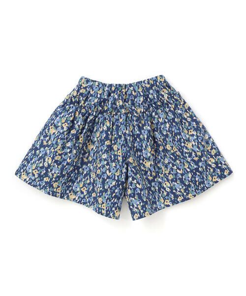 BeBe / べべ ショート・ハーフ・半端丈パンツ | 【お揃い】オンフルールフラワープリントキュロットパンツ(90~150cm) | 詳細5