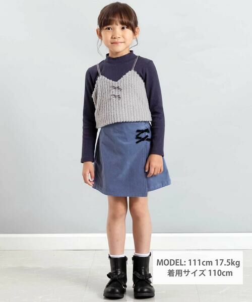 BeBe / べべ ショート・ハーフ・半端丈パンツ | モールスキンラップスカート風ショートパンツ(90~160cm) | 詳細1