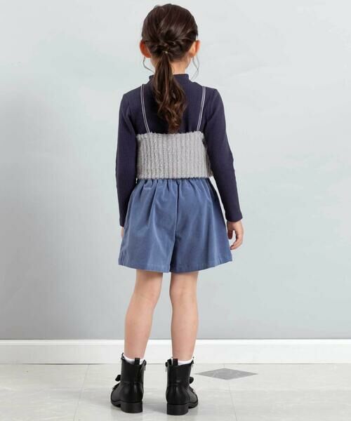 BeBe / べべ ショート・ハーフ・半端丈パンツ | モールスキンラップスカート風ショートパンツ(90~160cm) | 詳細2