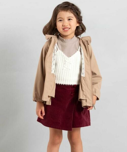 BeBe / べべ ショート・ハーフ・半端丈パンツ | モールスキンラップスカート風ショートパンツ(90~160cm) | 詳細12