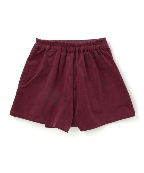 BeBe / べべ ショート・ハーフ・半端丈パンツ | モールスキンラップスカート風ショートパンツ(90~160cm) | 詳細14