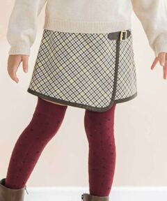 BeBe / べべ ショート・ハーフ・半端丈パンツ | 【お揃い】TRチェックパイピングラップスカート風ショートパンツ(100~150cm)